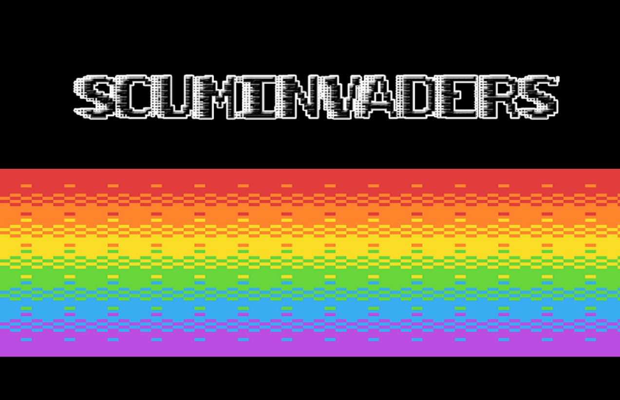 Scuminvaders multiplayer bullet hell gameplay