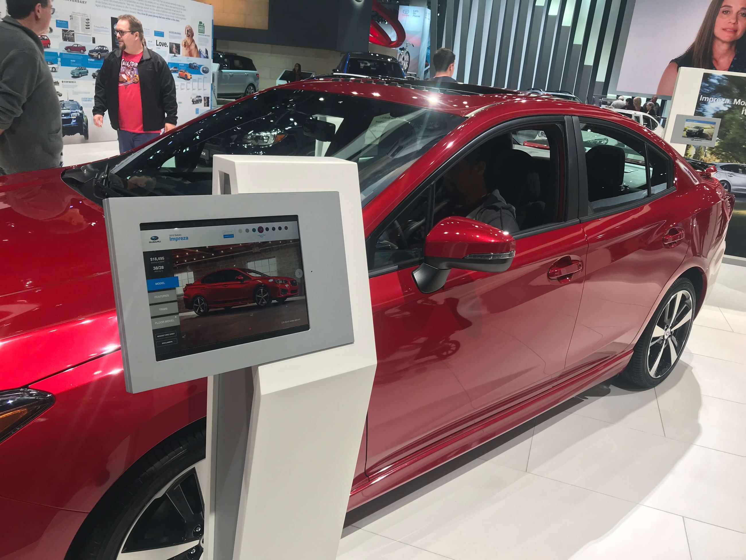 Subaru Wheelstand app vehicle detail screen